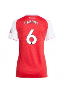 Fotbalové Dres Arsenal Gabriel Magalhaes #6 Dámské Domácí Oblečení 2025-26 Krátký Rukáv